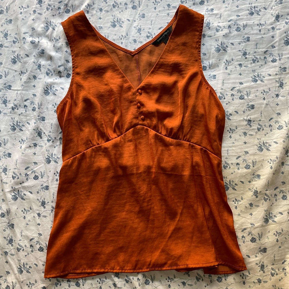 Banana Republic Satin Sleeveless Top